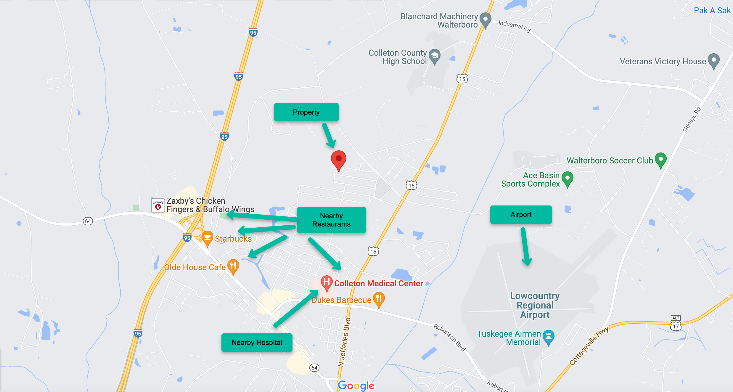 Walterboro Map2