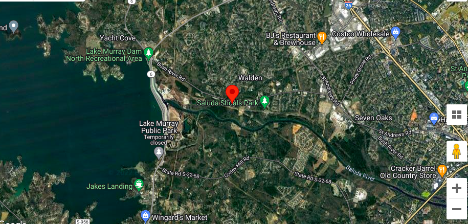 Lake Murray Satellite Close