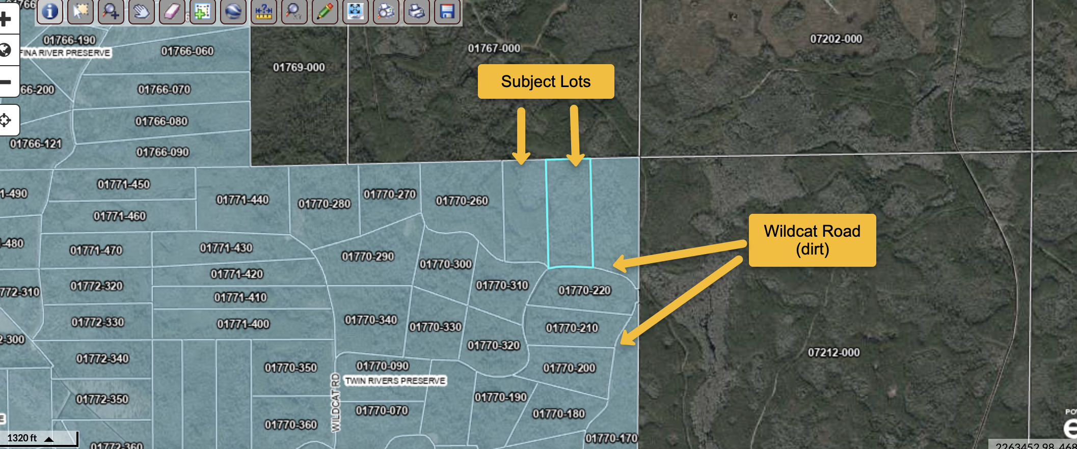 Subdivision for both lots