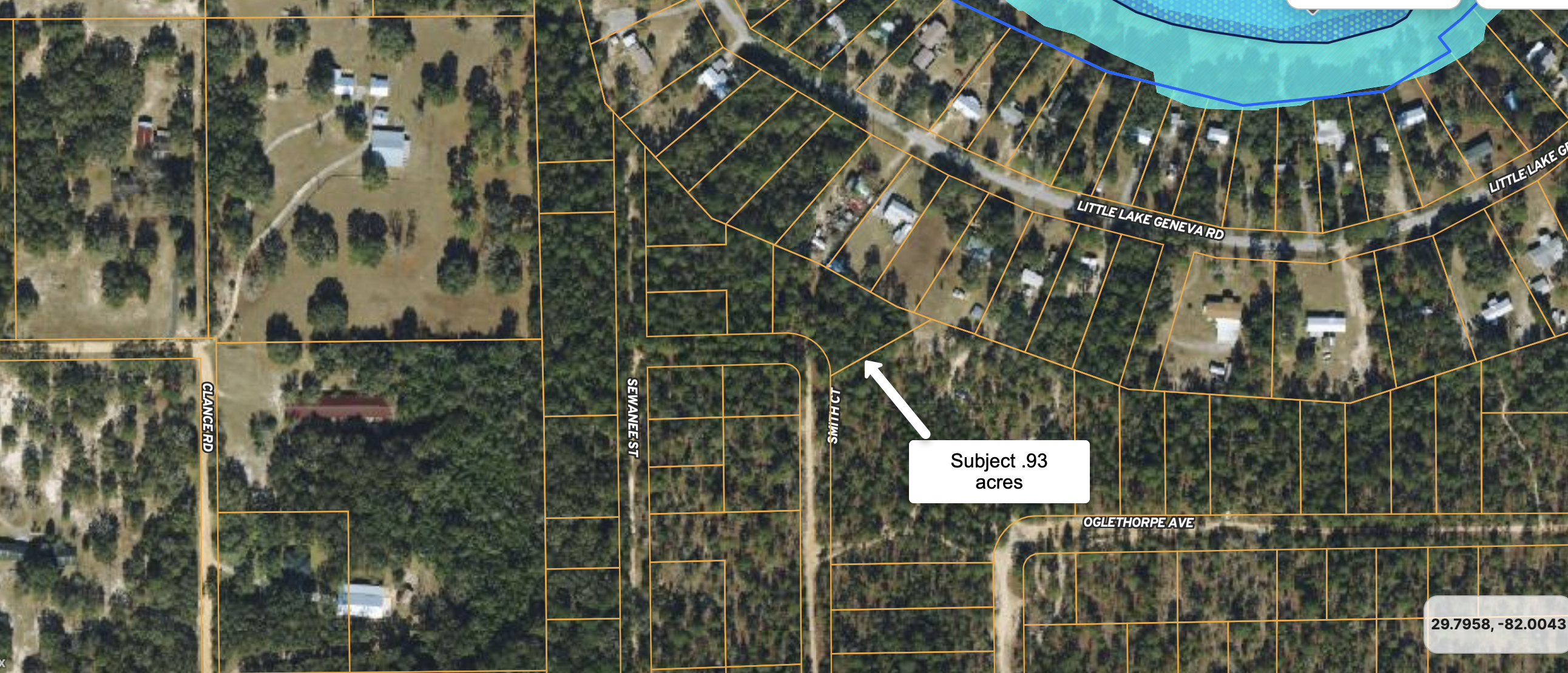 Satellite lot view