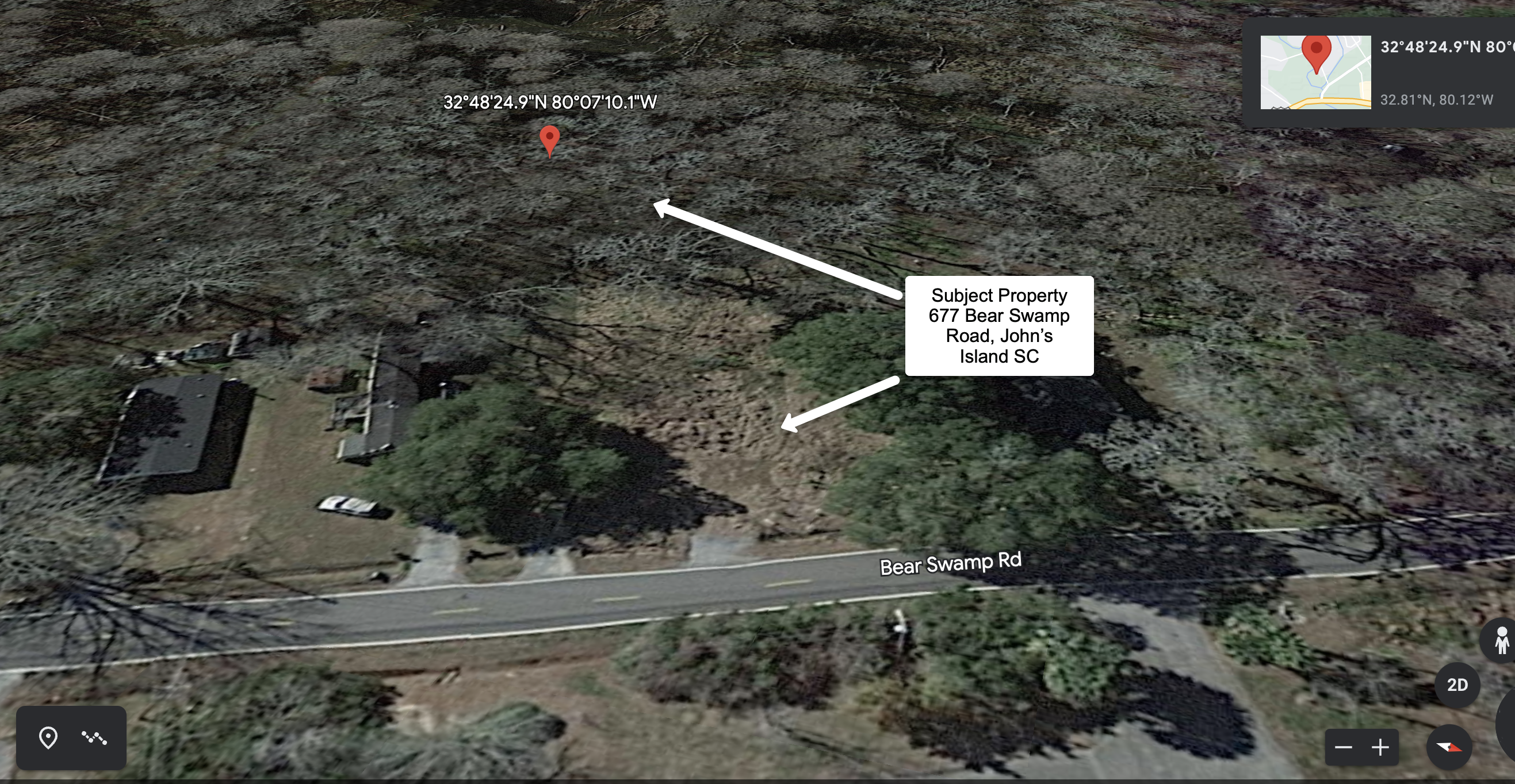 Satelliet Google Earth view