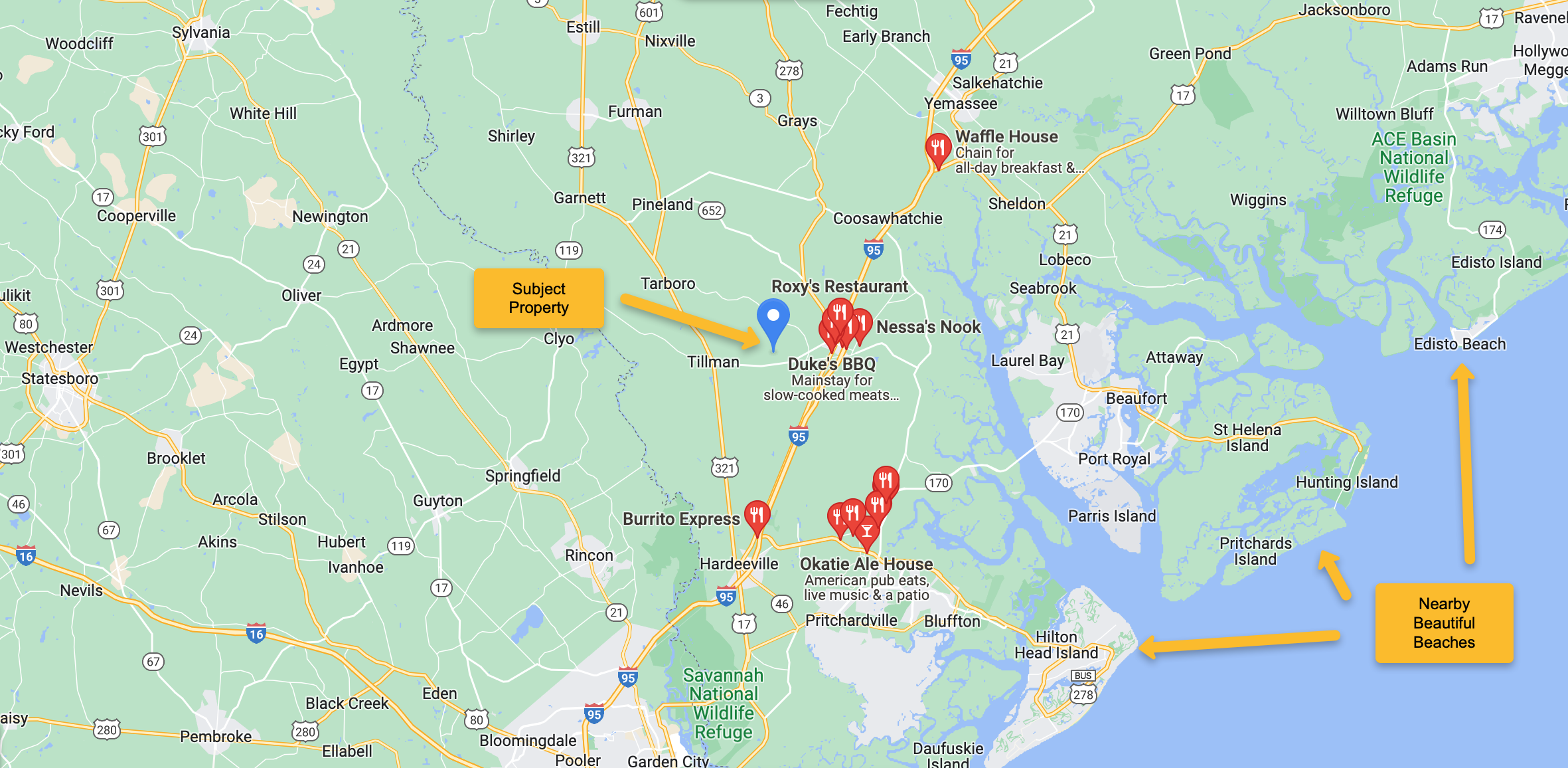 Wagon Branch area map wide